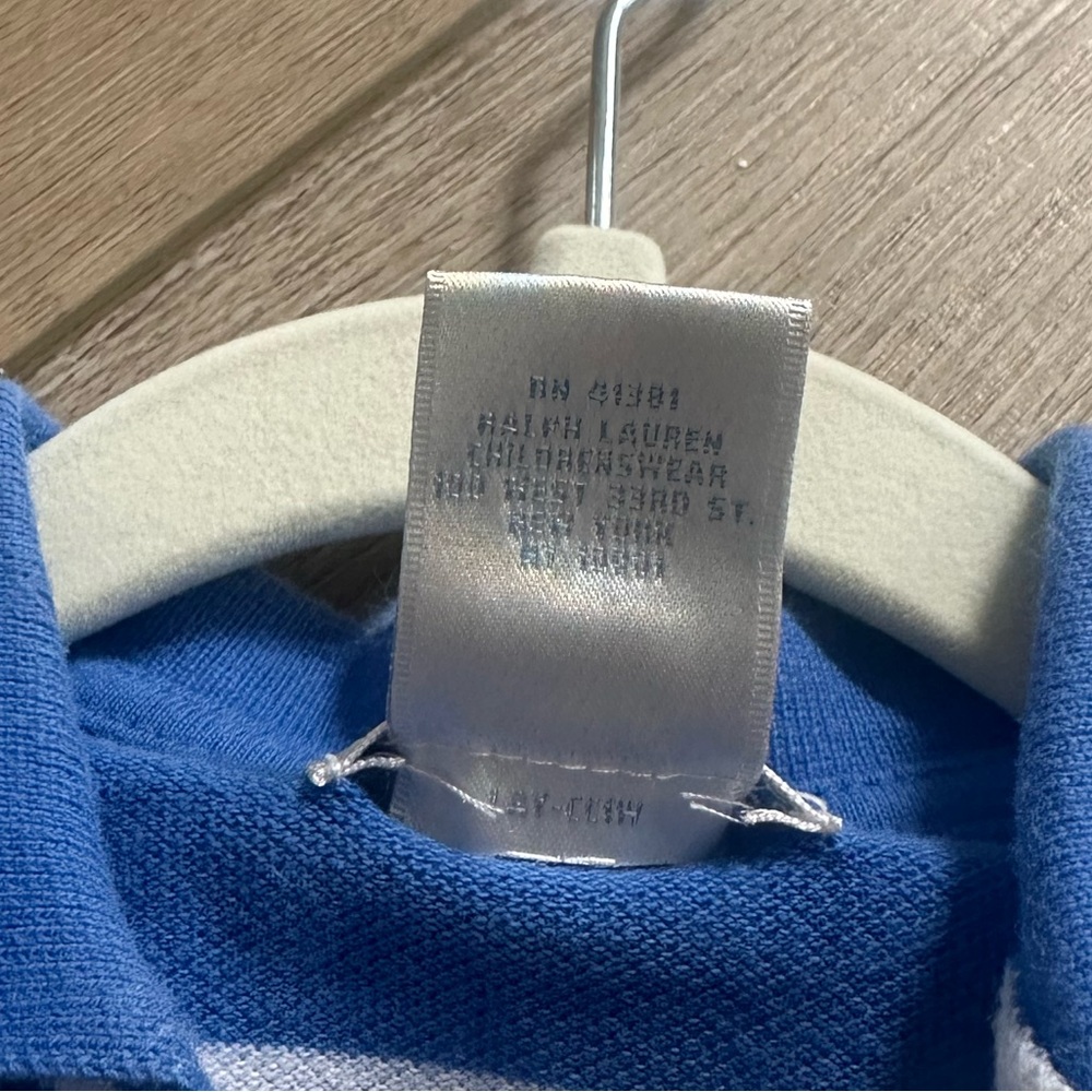 Ralph Lauren Blue Striped Baby Romper Shortall in Size 3 Months - Picture 4 of 4